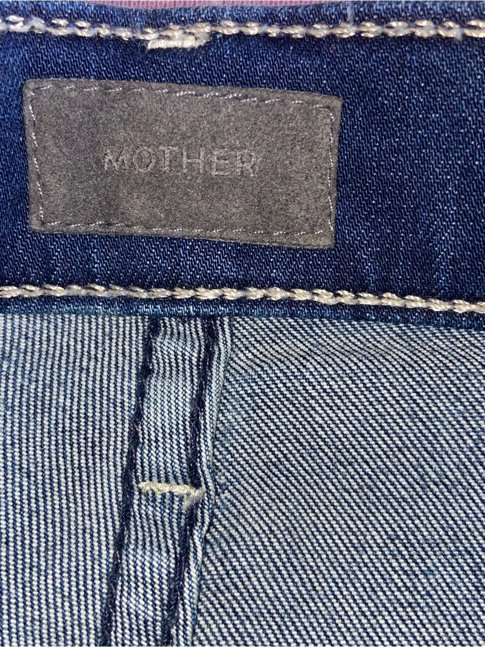Mother Jeans Womens 26 Blue Insider Crop Step Fray Tongue And Chic USA Denim